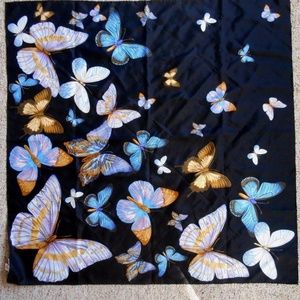 TALBOTS Gorgeous 100% Silk butterflies
